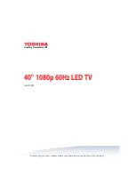 Toshiba 40L310U Manual preview