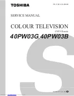 Toshiba 40PW03B Service Manual preview