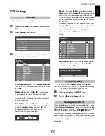 Preview for 19 page of Toshiba 40RL858B Owner'S Manual