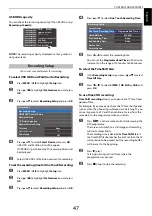 Preview for 47 page of Toshiba 40RL958 User Manual