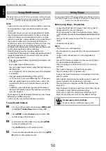 Preview for 50 page of Toshiba 40RL958 User Manual