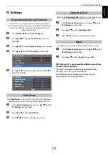 Preview for 73 page of Toshiba 40RL958 User Manual