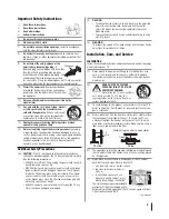 Предварительный просмотр 3 страницы Toshiba 40RV525U - 40" LCD TV Owner'S Manual