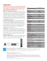 Preview for 2 page of Toshiba 40RV52R Specifications