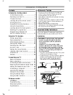 Предварительный просмотр 2 страницы Toshiba 40TL20 Series Owner'S Manual