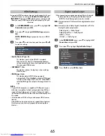 Preview for 65 page of Toshiba 40VL758B Owner'S Manual