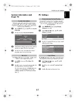 Preview for 61 page of Toshiba 40WL753B Owner'S Manual