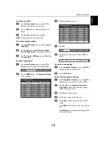 Предварительный просмотр 19 страницы Toshiba 40WL768 Manual