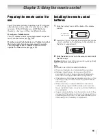 Предварительный просмотр 19 страницы Toshiba 40XV648U - 40" LCD TV Owner'S Manual