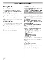 Предварительный просмотр 58 страницы Toshiba 40XV648U - 40" LCD TV Owner'S Manual