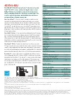 Предварительный просмотр 2 страницы Toshiba 40XV648U - 40" LCD TV Specifications