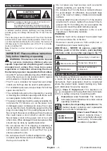 Preview for 3 page of Toshiba 42 UL21 Series Operating Instructions Manual