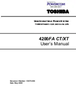 Toshiba 4200 FA CT User Manual preview