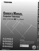 Toshiba 42H82 Owner'S Manual preview