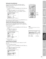 Предварительный просмотр 47 страницы Toshiba 42HDX82 Owner'S Manual