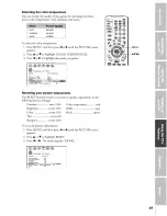 Предварительный просмотр 49 страницы Toshiba 42HDX82 Owner'S Manual