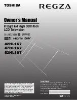 Toshiba 42HL167 - 42" LCD TV Owner'S Manual предпросмотр