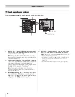 Предварительный просмотр 8 страницы Toshiba 42HL196 - 42" LCD TV Operating Manual