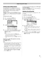 Предварительный просмотр 43 страницы Toshiba 42HL196 - 42" LCD TV Operating Manual