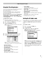 Предварительный просмотр 51 страницы Toshiba 42HL196 - 42" LCD TV Operating Manual