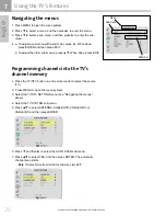 Preview for 20 page of Toshiba 42HM66 - 42" Rear Projection TV Owner'S Manual