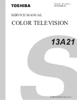 Предварительный просмотр 1 страницы Toshiba 42HM66 - 42" Rear Projection TV Service Manual