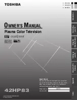 Toshiba 42HP83 Owner'S Manual preview