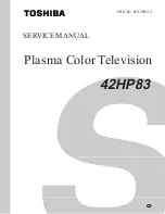 Preview for 1 page of Toshiba 42HP83 Service Manual