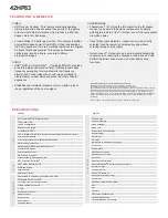 Preview for 2 page of Toshiba 42HP83 Specifications