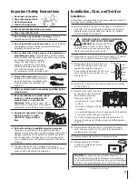 Предварительный просмотр 3 страницы Toshiba 42HP84 - 42" Plasma TV Owner'S Manual