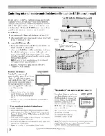 Предварительный просмотр 22 страницы Toshiba 42HP95 - 42" Plasma TV Owner'S Manual