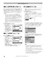 Предварительный просмотр 52 страницы Toshiba 42HP95 - 42" Plasma TV Owner'S Manual