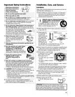 Предварительный просмотр 3 страницы Toshiba 42HPX95 - 42" Plasma Panel Owner'S Manual