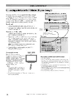 Предварительный просмотр 22 страницы Toshiba 42HPX95 - 42" Plasma Panel Owner'S Manual