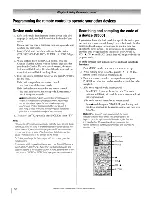 Предварительный просмотр 36 страницы Toshiba 42HPX95 - 42" Plasma Panel Owner'S Manual