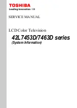 Preview for 6 page of Toshiba 42L7453D Service Manual