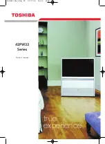 Toshiba 42PW33 Series Owner'S Manual preview