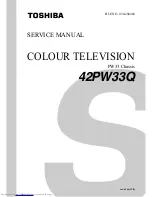 Preview for 1 page of Toshiba 42PW33P Service Manual