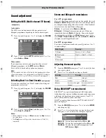 Предварительный просмотр 21 страницы Toshiba 42RV550A Owner'S Manual