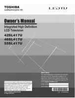 Preview for 280 page of Toshiba 42SL417U Owner'S Manual