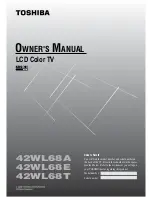 Preview for 1 page of Toshiba 42WL68A Owner'S Manual