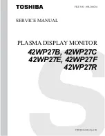 Toshiba 42WP27B Service Manual preview