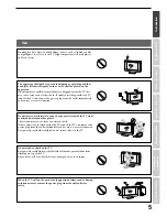 Preview for 5 page of Toshiba 42WP48A Owner'S Manual