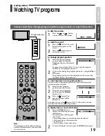 Preview for 19 page of Toshiba 42WP48A Owner'S Manual