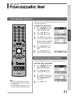 Preview for 21 page of Toshiba 42WP48A Owner'S Manual