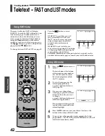 Preview for 42 page of Toshiba 42WP48A Owner'S Manual