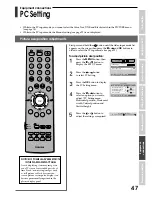 Preview for 47 page of Toshiba 42WP48A Owner'S Manual