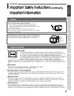 Preview for 7 page of Toshiba 42WP56A Owner'S Manual