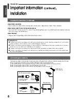 Preview for 8 page of Toshiba 42WP56A Owner'S Manual