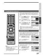 Предварительный просмотр 27 страницы Toshiba 42WP56A Owner'S Manual